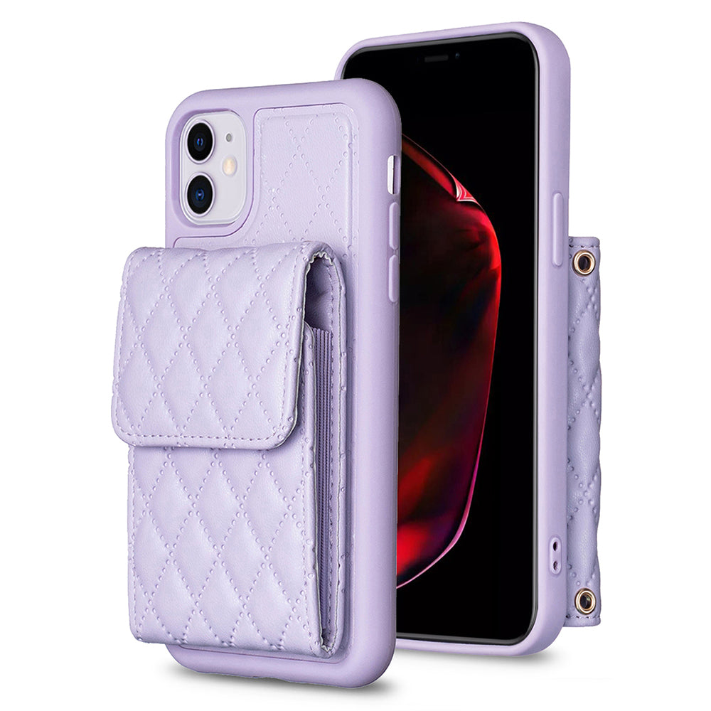 BF22-Style Card Holder Kickstand Phone Case for iPhone 11 PU Leather+TPU Phone Cover BF22-Style Card Holder Kickstand Phone Case for iPhone 11 PU Leather+TPU Phone Cover